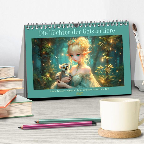 Produktbild: Die T&ouml;chter der Geistertiere (Tischkalender 2027 DIN A5 quer), CALVENDO Monatskalender