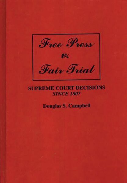 Produktbild: Free Press v. Fair Trial