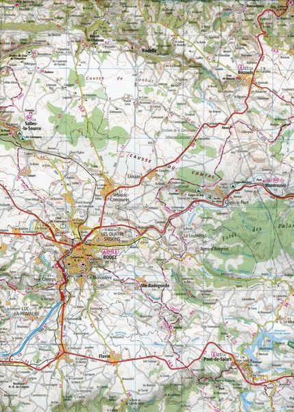 Produktbild: IGN 1 : 100 000 Rodez Millau