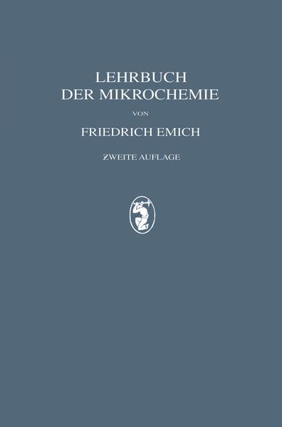 Produktbild: Lehrbuch der Mikrochemie
