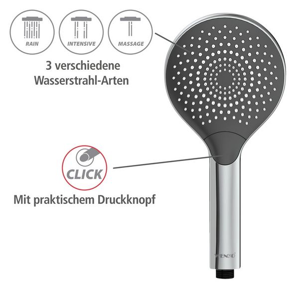 Produktbild: Duschkopf Watersaving Chrom, &Oslash; 12 cm