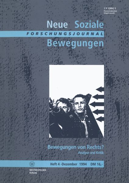 Produktbild: Forschungsjournal Neue Soziale Bewegungen