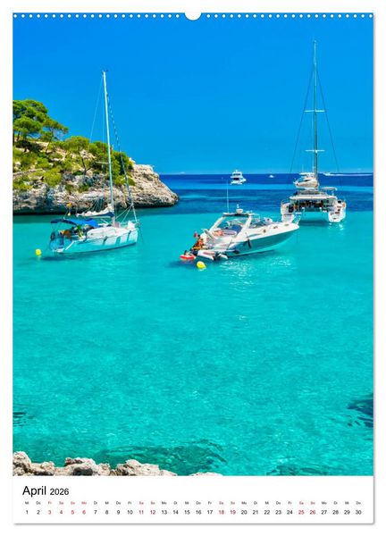 Produktbild: Mallorca - Insel des Gl&uuml;cks (Wandkalender 2026 DIN A2 hoch), CALVENDO Monatskalender