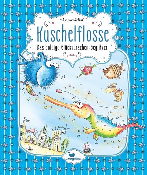Produktbild: Kuschelflosse - Das goldige Gl&uuml;cksdrachen-Geglitzer