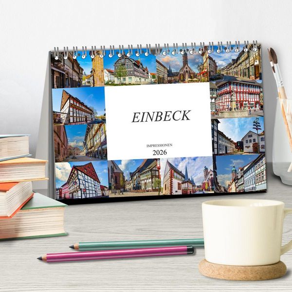 Produktbild: Einbeck Impressionen (Tischkalender 2026 DIN A5 quer), CALVENDO Monatskalender