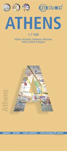Produktbild: Athens, Athen, Borch Map