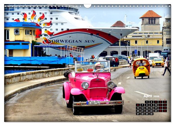 Produktbild: Pink Lady - Ford Modell A in Havanna (Wandkalender 2026 DIN A3 quer), CALVENDO Monatskalender