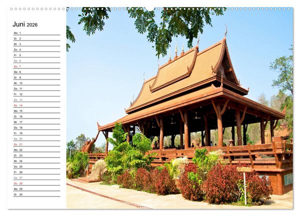 Produktbild: Thailand - Ein bezauberndes K&ouml;nigreich (hochwertiger Premium Wandkalender 2026 DIN A2 quer), Kunstdruck in Hochglanz