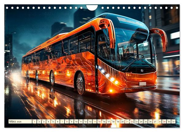 Produktbild: Busse Fantasien (Wandkalender 2026 DIN A4 quer), CALVENDO Monatskalender