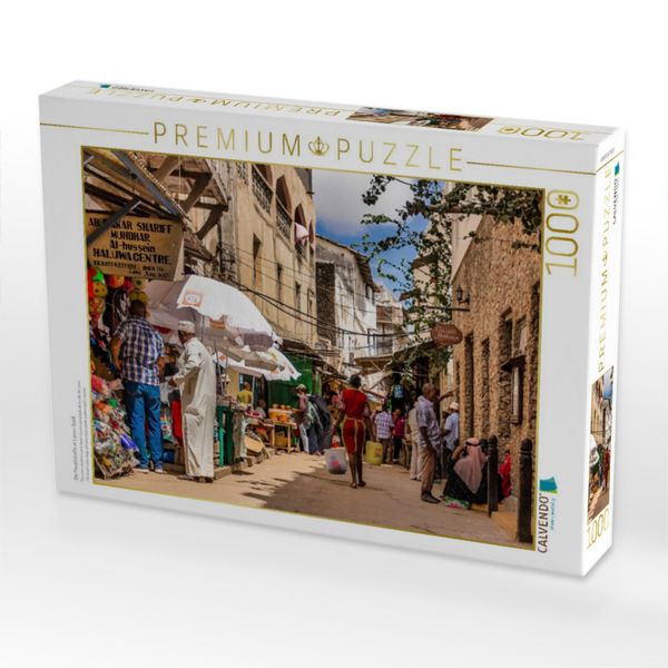 Produktbild: CALVENDO Puzzle Die Hauptstra&szlig;e in Lamu-Stadt | 1000 Teile Lege-Gr&ouml;&szlig;e 64x48cm Foto-Puzzle f&uuml;r gl&uuml;ckliche Stunden