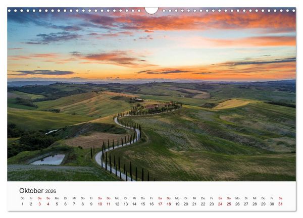 Produktbild: Toskana - idyllische Landschaft (Wandkalender 2026 DIN A3 quer), CALVENDO Monatskalender