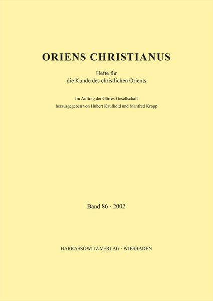 Produktbild: Oriens Christianus 86 (2002)