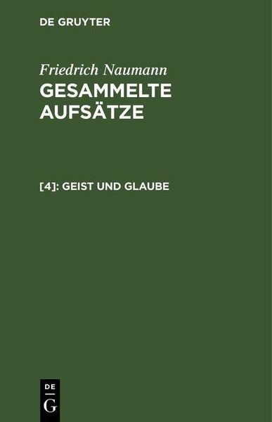 Produktbild: Geist und Glaube