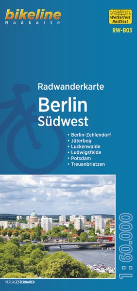 Produktbild: Radwanderkarte Berlin S&uuml;dwest (RW-B03)