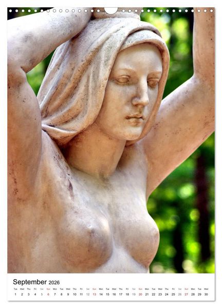 Produktbild: Baltic Beauties - Erotic sculptures on the Baltic coast (Wall Calendar 2026 DIN A3 portrait), CALVENDO 12 Month Wall Calendar