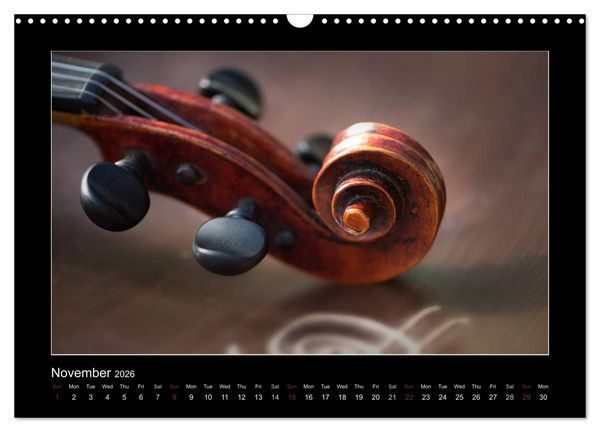 Produktbild: A violin only (Wall Calendar 2026 DIN A3 landscape), CALVENDO 12 Month Wall Calendar