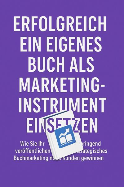 Produktbild: Erfolgreich ein eigenes Buch als Marketinginstrument einsetzen