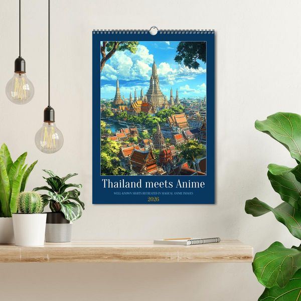 Produktbild: Thailand meets Anime (Wall Calendar 2026 DIN A3 portrait), CALVENDO 12 Month Wall Calendar