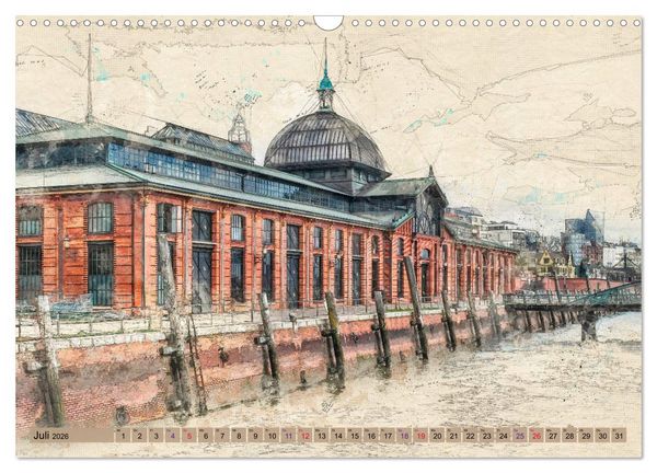 Produktbild: Hamburg f&uuml;r Genie&szlig;er (Wandkalender 2026 DIN A3 quer), CALVENDO Monatskalender