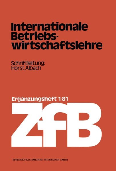 Produktbild: Internationale Betriebswirtschaftslehre
