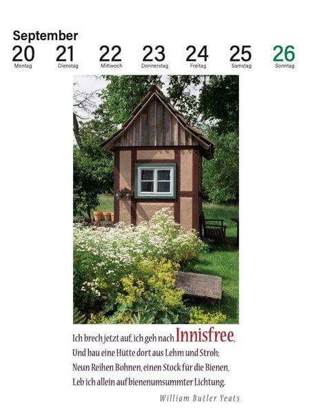 Produktbild: Der literarische Gartenkalender 2027