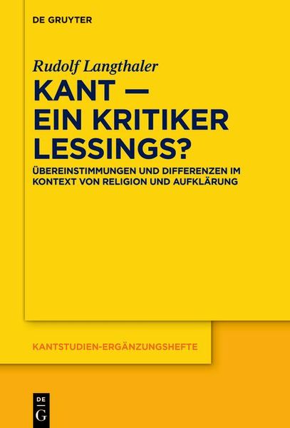 Produktbild: Kant - ein Kritiker Lessings?