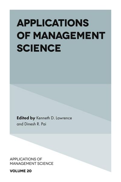 Produktbild: Applications of Management Science