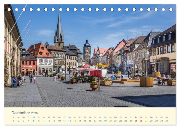 Produktbild: Lichtenfels - die Deutsche Korbstadt (Tischkalender 2026 DIN A5 quer), CALVENDO Monatskalender