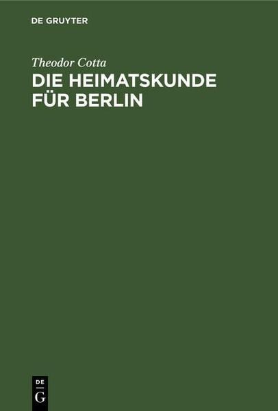 Produktbild: Die Heimatskunde f&uuml;r Berlin