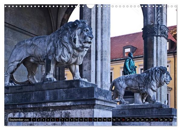 Produktbild: M&uuml;nchen - Die Sch&ouml;ne (Wandkalender 2026 DIN A3 quer), CALVENDO Monatskalender