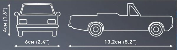 Produktbild: COBI Youngtimer 24599 - Opel Rekord C 1700 L Cabriolet, Bausatz, 1:35, 140 Bauteile