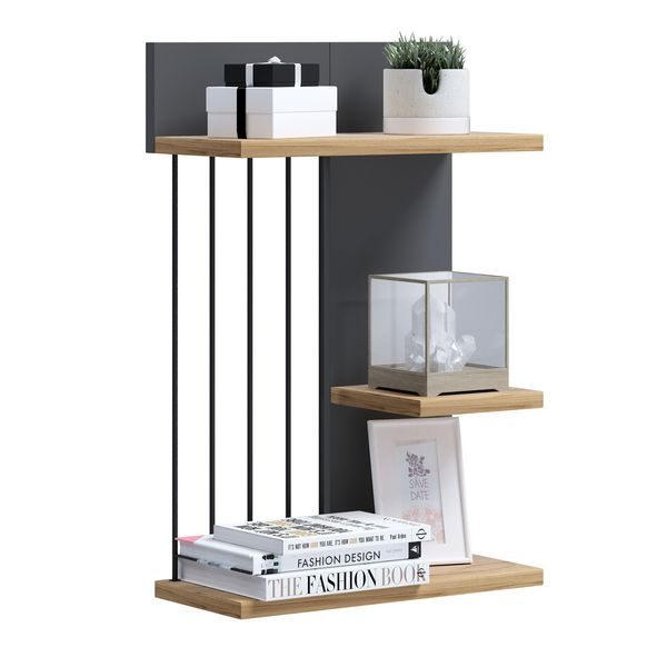 Produktbild: Holz Wandregal H&auml;ngeregal Regal Dolira M