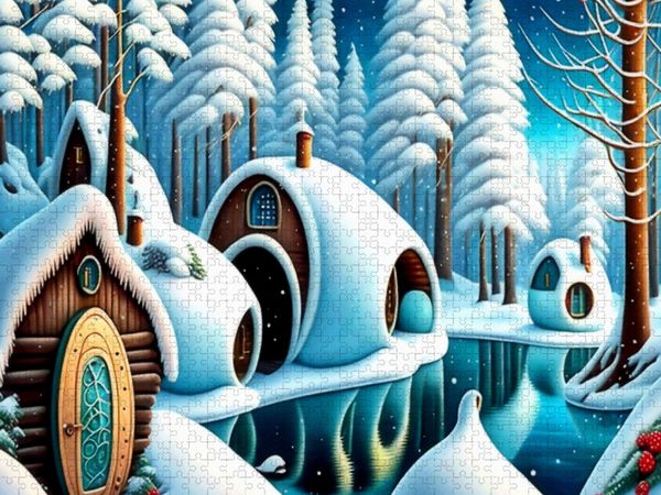 Produktbild: CALVENDO Puzzle Im Winterwald | 1000 Teile Lege-Gr&ouml;&szlig;e 64x48cm Foto-Puzzle f&uuml;r gl&uuml;ckliche Stunden