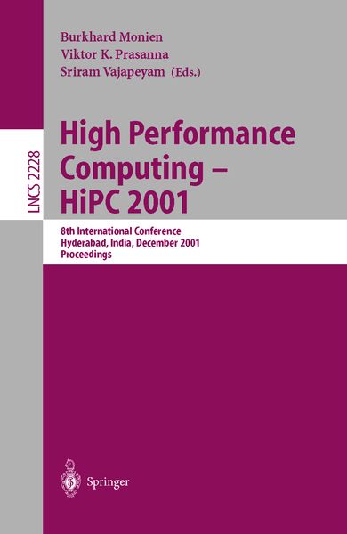 Produktbild: High Performance Computing - HiPC 2001