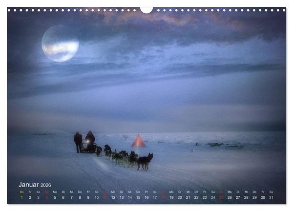 Produktbild: Mondnacht (Wandkalender 2026 DIN A3 quer), CALVENDO Monatskalender