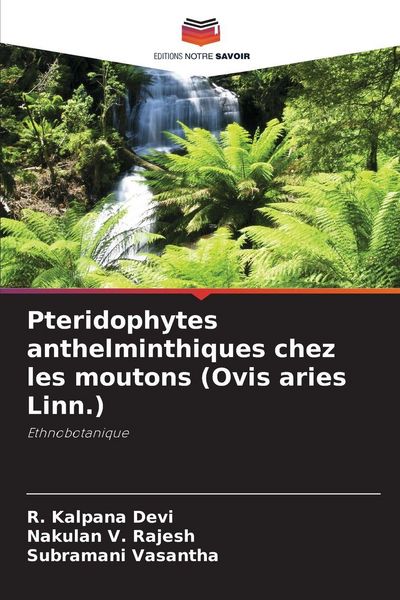 Produktbild: Pteridophytes anthelminthiques chez les moutons (Ovis aries Linn.)