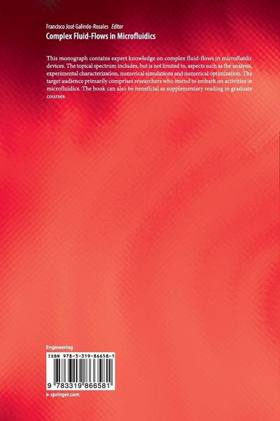 Produktbild: Complex Fluid-Flows in Microfluidics