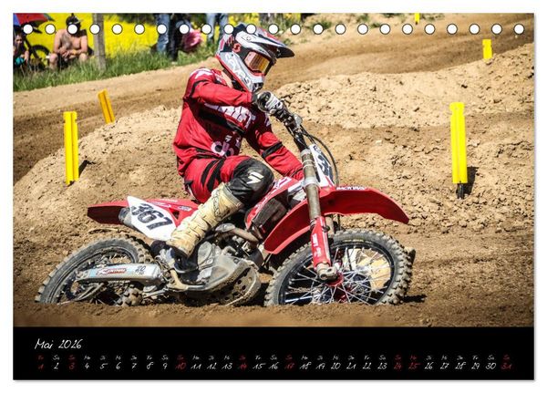 Produktbild: Motocross Racing 2026 (Tischkalender 2026 DIN A5 quer), CALVENDO Monatskalender