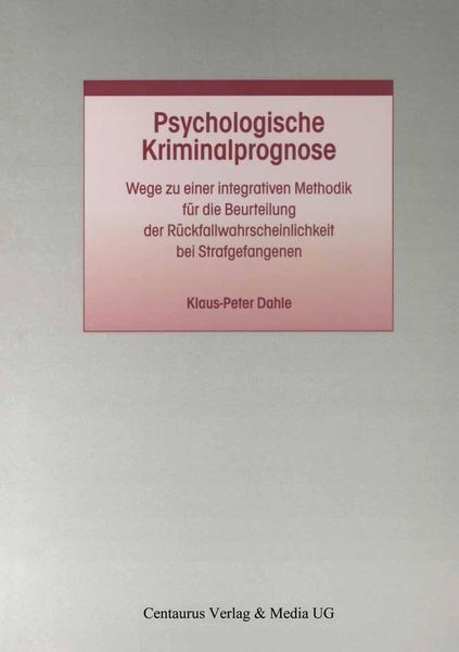 Produktbild: Psychologische Kriminalprognose