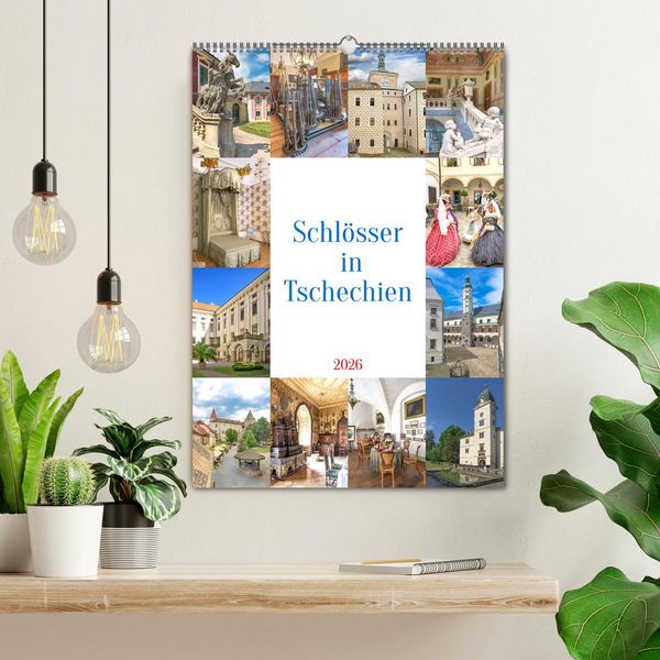 Produktbild: Sch&ouml;sser in Tschechien (Wandkalender 2026 DIN A2 hoch), CALVENDO Monatskalender