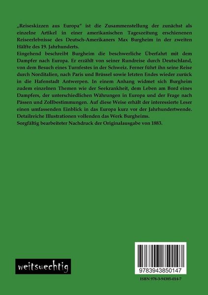 Produktbild: Reiseskizzen aus Europa