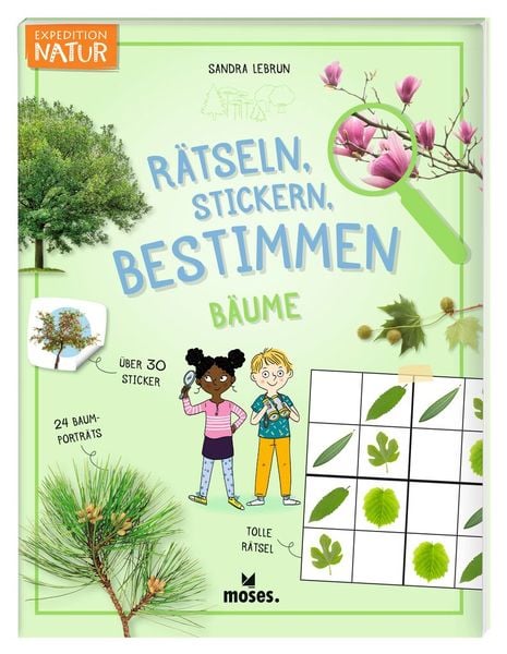 Produktbild: R&auml;tseln, Stickern, Bestimmen - B&auml;ume