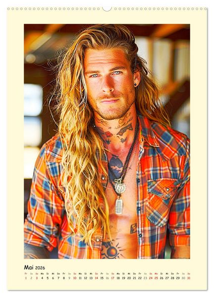 Produktbild: Gay Cowboys. Queerdos. Wild, sch&ouml;n und ungez&auml;hmt (Wandkalender 2026 DIN A2 hoch), CALVENDO Monatskalender