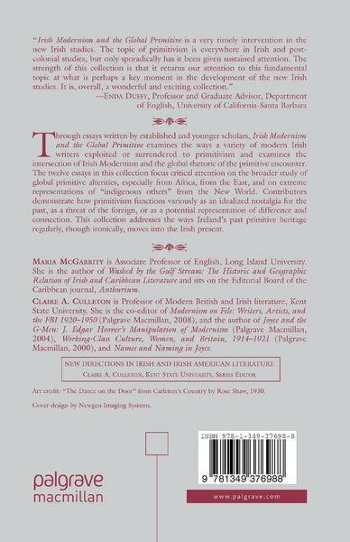 Produktbild: Irish Modernism and the Global Primitive