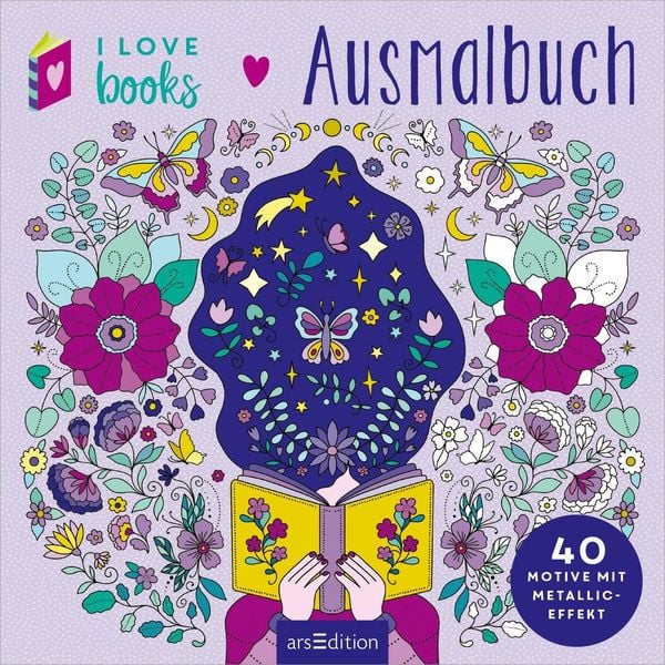 Produktbild: I Love Books &ndash; Ausmalbuch