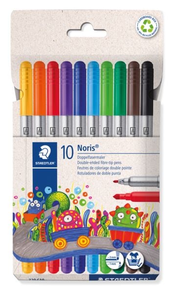 Produktbild: STAEDTLER Noris&reg; 320, 10 Doppelfasermaler