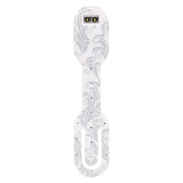 Produktbild: Flexilight RC (White Flowers) - wiederaufladbares Leselicht - 2 in 1 Leselampe & Lesezeichen - LED Leselicht - Geschenk für Leser, Buchliebhaber - Deu