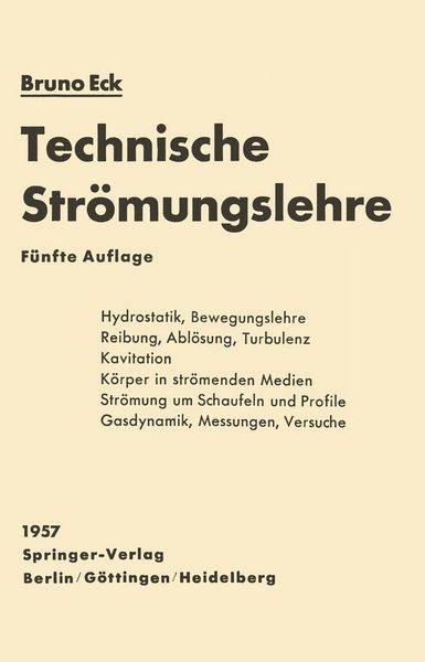 Produktbild: Technische Str&ouml;mungslehre