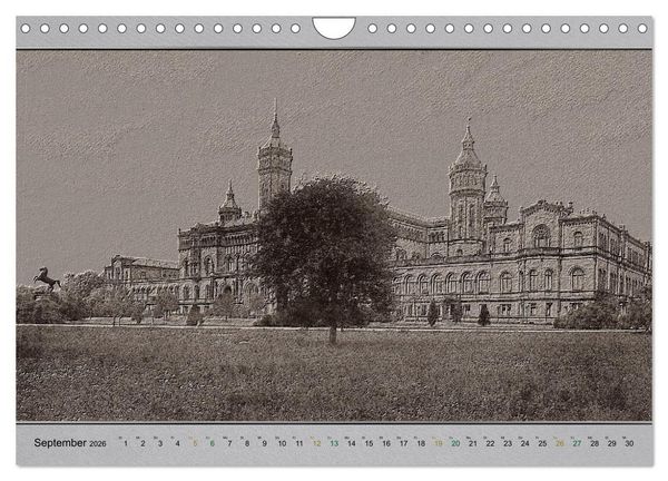 Produktbild: Hannover, alte Aufnahmen neu interpretiert. (Wandkalender 2026 DIN A4 quer), CALVENDO Monatskalender