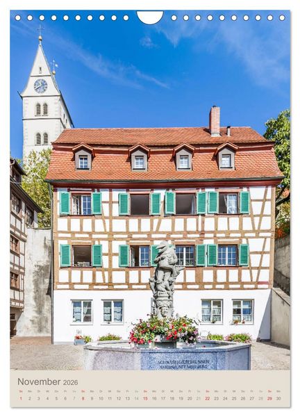 Produktbild: MEERSBURG UND KONSTANZ Historie am Bodensee (Wandkalender 2026 DIN A4 hoch), CALVENDO Monatskalender